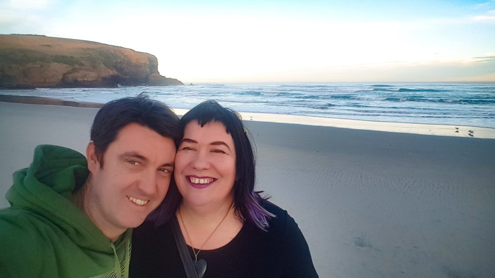 Ann and Kim on Beach